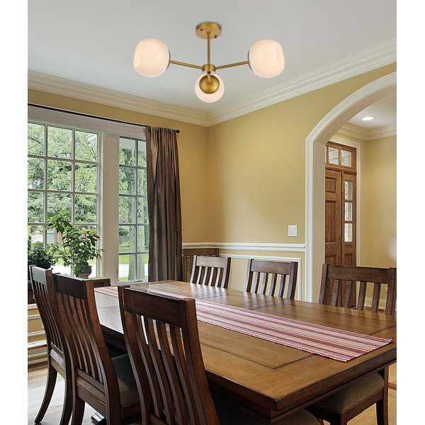 Living District Briggs Glass Semi Flush Mount & Reviews Wayfair